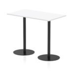 Italia Rectangular Poseur Table Black Leg - Image 21