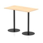 Italia Rectangular Poseur Table Black Leg - Image 22