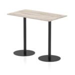 Italia Rectangular Poseur Table Black Leg - Image 24