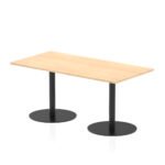 Italia Rectangular Poseur Table Black Leg - Image 28