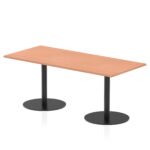 Italia Rectangular Poseur Table Black Leg - Image 37