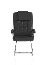 Moore Deluxe High Back Black Cantilever Visitor Chair with Arms - Image 2