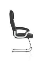 Moore Deluxe High Back Black Cantilever Visitor Chair with Arms - Image 8