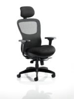 Stealth Shadow High Mesh Back Ergonomic Posture Chair with Arms - Image 25