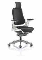 Zure High Back White Shell Executive Office Chair with Arms - Image 25