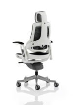 Zure High Back White Shell Executive Office Chair with Arms - Image 27
