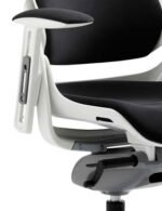 Zure High Back White Shell Executive Office Chair with Arms - Image 30