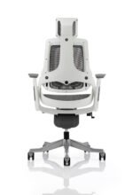 Zure High Back White Shell Executive Office Chair with Arms - Image 35