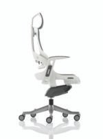 Zure High Back White Shell Executive Office Chair with Arms - Image 42