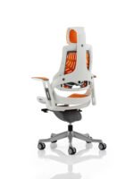 Zure High Back White Shell Executive Office Chair with Arms - Image 46