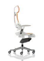 Zure High Back White Shell Executive Office Chair with Arms - Image 48