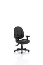 Jackson Medium Back Black Leather Task Operator Office Chair - Image 9
