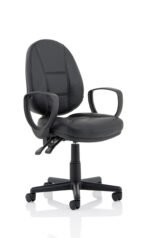 Jackson Medium Back Black Leather Task Operator Office Chair - Image 17