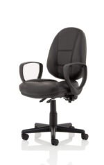 Jackson Medium Back Black Leather Task Operator Office Chair - Image 19