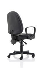 Jackson Medium Back Black Leather Task Operator Office Chair - Image 23