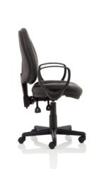 Jackson Medium Back Black Leather Task Operator Office Chair - Image 24