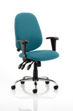 Lisbon Medium Back Task Operator Office Chair with Height Adjustable Arms - Image 23