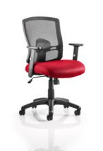 Portland Medium Mesh Back Task Operator Office Chair with Arms - Image 9