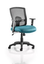 Portland Medium Mesh Back Task Operator Office Chair with Arms - Image 15