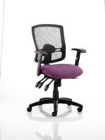 Portland III High Mesh Back Task Operator Office Chair with Arms - Image 16