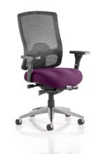Regent High Mesh Back Ergonomic Task Operator Office Chair with Arms - Image 16