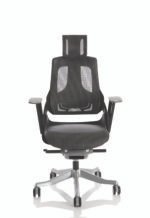 Zure High Back Black Shell Executive Office Chair with Arms - Image 2