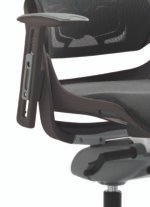 Zure High Back Black Shell Executive Office Chair with Arms - Image 6