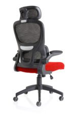 Iris Task Operator Mesh Back Fabric Seat With Headrest - Image 15