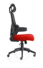 Iris Task Operator Mesh Back Fabric Seat With Headrest - Image 16