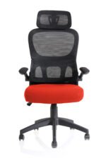 Iris Task Operator Mesh Back Fabric Seat With Headrest - Image 34