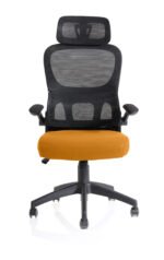Iris Task Operator Mesh Back Fabric Seat With Headrest - Image 42