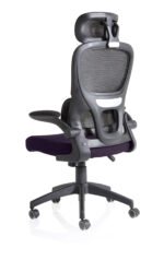 Iris Task Operator Mesh Back Fabric Seat With Headrest - Image 69
