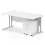 Impulse 1600mm Cantilever Straight Desk With Mobile Pedestal - Image 21