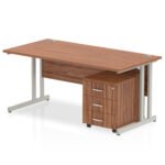 Impulse 1400mm Cantilever Straight Desk With Mobile Pedestal - Image 18