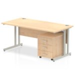 Impulse 1800mm Cantilever Straight Desk With Mobile Pedestal - Image 10