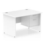Impulse 1200mm Panel End Straight Desk With Single Fixed Pedestal - Image 28