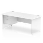 Impulse 1800mm Panel End Straigh Desk With Single Fixed Pedestal - Image 27