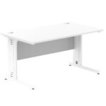 Impulse 1400mm Straight Desk Cable Managed Leg - Image 91