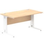 Impulse 1400mm Straight Desk Cable Managed Leg - Image 43