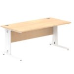 Impulse 1600mm Straight Desk Cable Managed Leg - Image 43