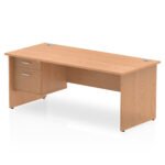 Impulse 1800mm Panel End Straigh Desk With Single Fixed Pedestal - Image 15