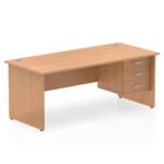 Impulse 1800mm Panel End Straigh Desk With Single Fixed Pedestal - Image 18