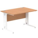 Impulse 1200mm Straight Desk Cable Managed Leg - Image 59