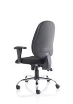 Lisbon Medium Back Task Operator Office Chair with Height Adjustable Arms - Image 5