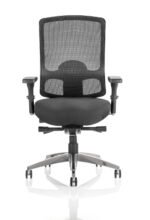 Regent High Mesh Back Ergonomic Task Operator Office Chair with Arms - Image 2