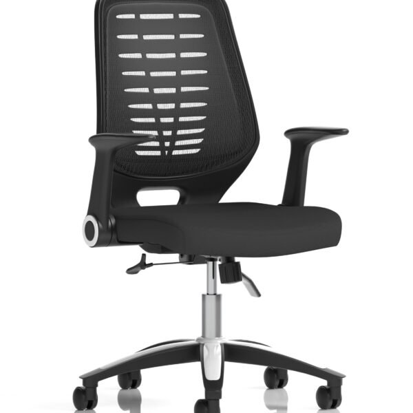 Relay Medium Mesh Back Task Operator Office Chair with Arms