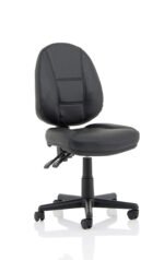 Jackson Medium Back Black Leather Task Operator Office Chair