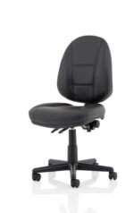 Jackson Medium Back Black Leather Task Operator Office Chair - Image 2