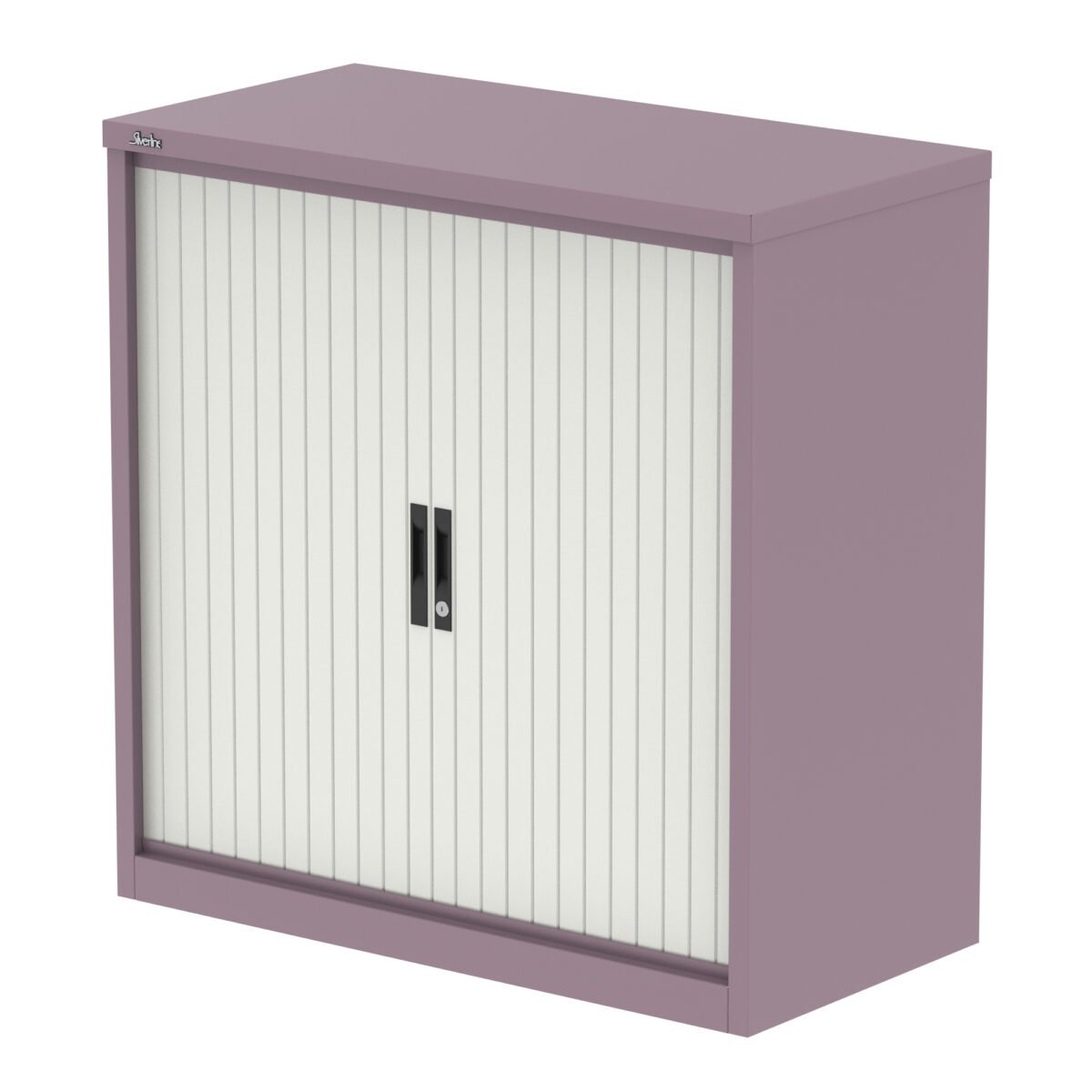 Qube Side Tambour Cupboard With Shelves - Image 28