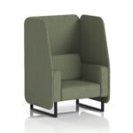 Brixworth Open Booth With Black Legs in Single Tone - Image 40